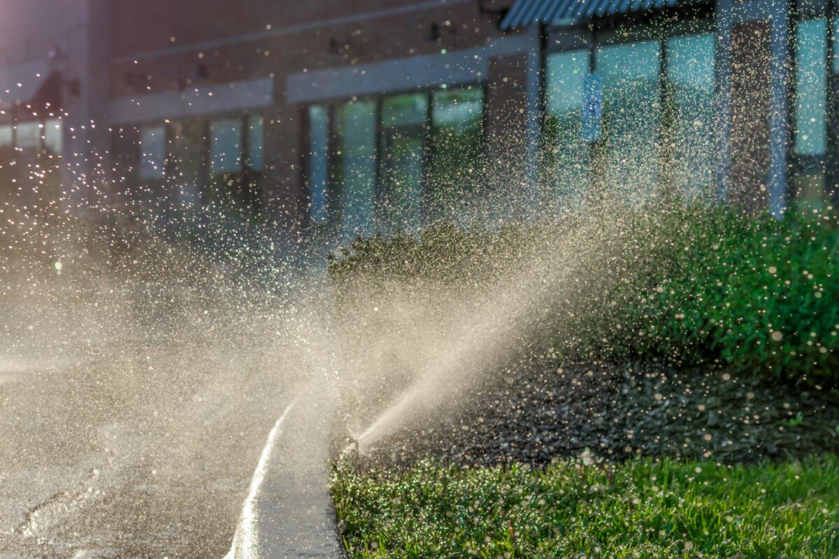 Benefits Of Sprinkler System Install For Commercial Property R&O Landscape Services Keller