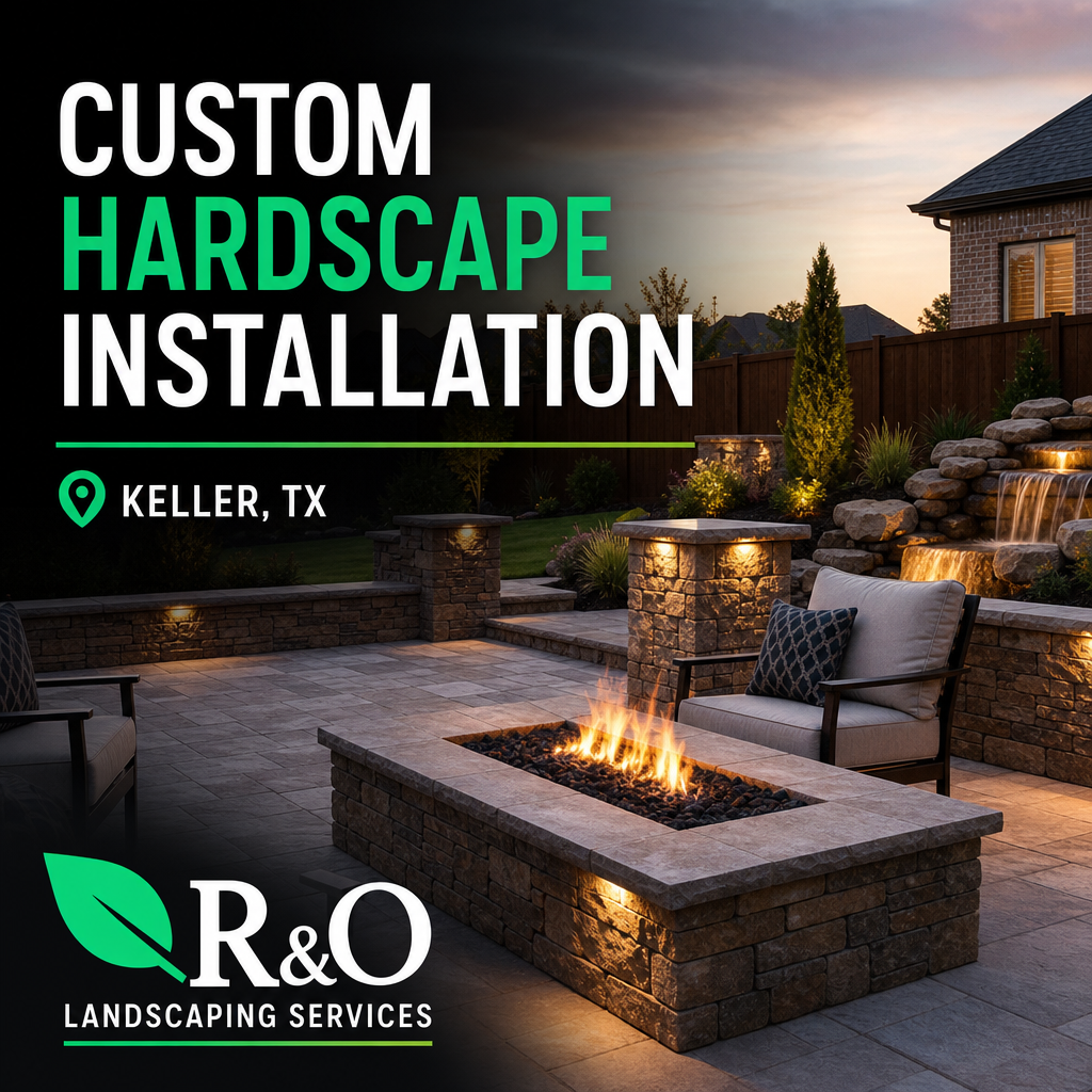Custom Hardscape Installation in Keller TX