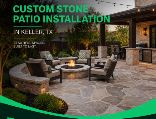 Custom Stone Patio Installation in Keller TX