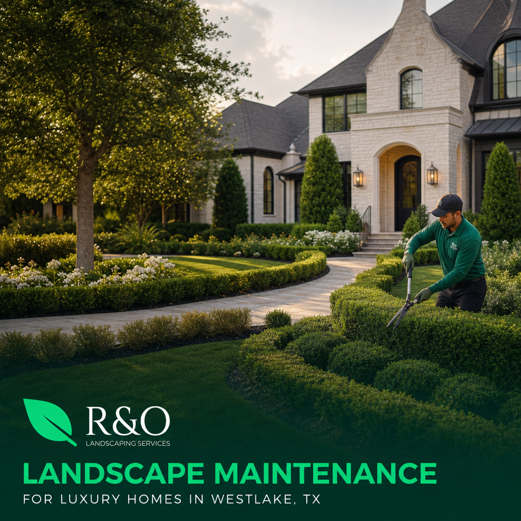 Landscape Maintenance Services for Luxury Homes in Westlake TX