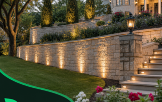 Retaining Wall Installation for Upscale Properties in Southlake TX